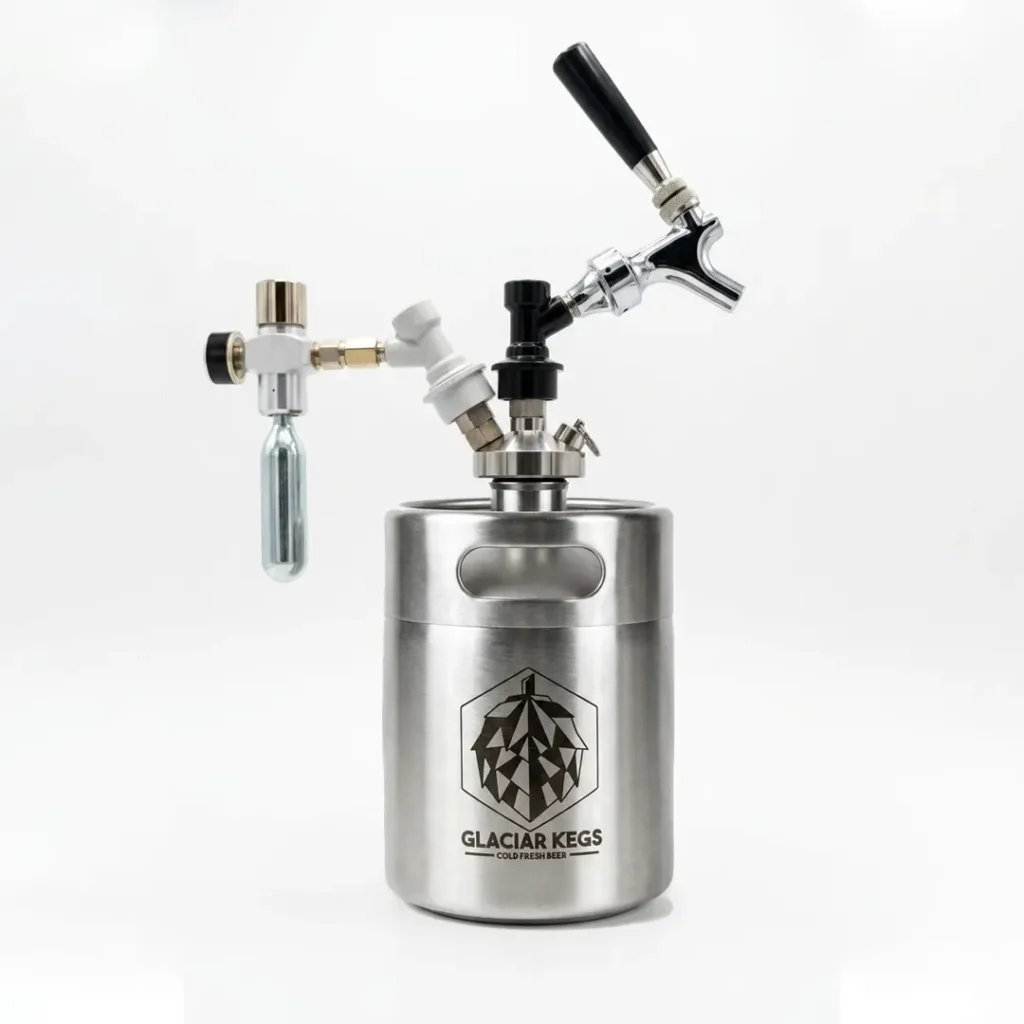 Mini Keg 2L con dispensador ball locks + 3 cápsulas CO2
