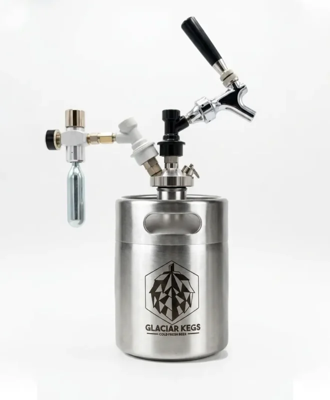 Mini Keg 2L con dispensador ball locks + 3 cápsulas CO2